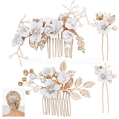 White Alloy Hair Comb