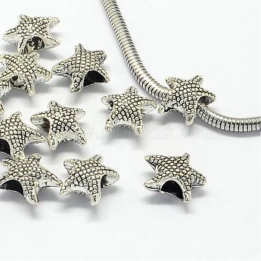 14mm Starfish Alloy Beads