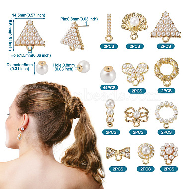 22Pcs 11 Style Alloy Stud Earrings(FIND-TA0002-47)-2