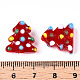 Christmas Theme Handmade Lampwork Bumpy Beads(LAMP-G142-06-M)-4