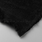 Polyester & Wool Fabric, Black, 1600~1800mm, 2m/pc(DIY-WH0699-23C)
