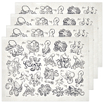 Paper Ceramic Decals, Pottery Ceramics Clay Transfer Paper, Underglaze Flower Paper, Octopus, 520x370mm(DIY-WH0759-24H)