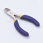 45# Carbon Steel Jewelry Pliers, Side Cutting Pliers, Side Cutter, Ferronickel, Stainless Steel Color, 7.5x4.1x0.85cm(PT-L002-11)