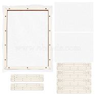 Basswood Assembled Paper Making Frame, with Gauze, Rectangle, PapayaWhip, 340x250mm(DIY-WH0001-73D)