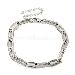 304 Stainless Steel Cable Chains Bracelets for Men & Women, Stainless Steel Color, 7-1/2 inch(18.9cm)(BJEW-D042-04P)