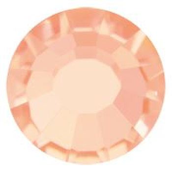 Preciosa&reg Crystal Hotfix Flatback Stones, Czech Crystal, Round(438 11 612 Chaton Rose VIVA 12 &reg), 00030 266 Apricot, SS8(2.3~2.5mm)