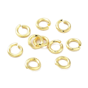Rack Plating Brass Jump Rings, Long-Lasting Plated, Cadmium Free & Lead Free, Real 18K Gold Plated, 8x1.5mm, Inner Diameter: 5mm