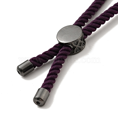 Half Finished Twisted Milan Rope Slider Bracelets(FIND-G032-01B-13)-4