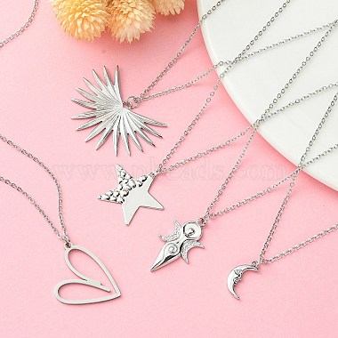 Non-Tarnish 304 Stainless Steel Pendant Necklace for Women(NJEW-JN04387)-2