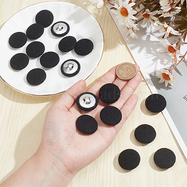 20Pcs Cloth with Aluminum Base Buttons(BUTT-NB0001-77D)-3