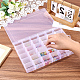 36 Grids Transparent Plastic Adjustable Dividers Boxes with Hinged Lid(CON-PA0001-08)-3
