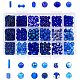 пандахолл элитный стиль 18 бусины из синего стекла(GLAA-PH0007-08)-1