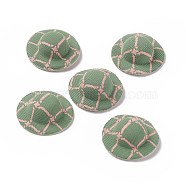 Cloth Cap Crafts Decoration, for DIY Jewelry Crafts Earring Necklace Hair Clip Decoration, Medium Sea Green, 3.5x1.2cm(FIND-E026-07G)