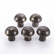 Natural Pyrite Display Decorations, Mushroom, 40~41x38x38mm(G-N330-025B)