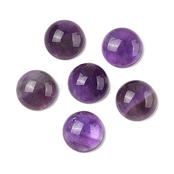 Natural Amethyst Cabochons, Half Round/Dome, 12x5mm(G-L614-C02-01)