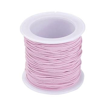 Elastic Cord, Pink, 1mm, about 22.96 yards(21m)/roll