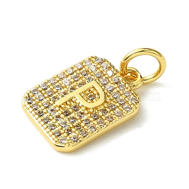 Rack Plating Brass Micro Pave Clear Cubic Zirconia Charms(KK-G501-01P-G)-2