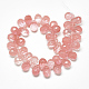 Cherry Quartz Glass Beads Strands(G-S357-C02-14)-2