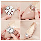 4Pcs 2 Style Flower Glass Rhinestone Shoe Decoration(AJEW-AR0001-79A)-4