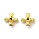 Rack Plating Brass Micro Pave Cubic Zirconia Beads(KK-F863-11G)-1