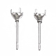 316 Surgical Stainless Steel Stud Earring Setting(X-STAS-S117-023A)-2