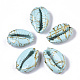 Spray Painted Natural Cowrie Shell Beads(SSHEL-R047-03-A04)-2