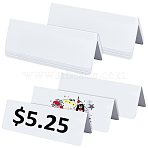 Tabletop Erasable PVC Price Tags, Rectangle, White, 20x7cm(AJEW-WH0481-34)