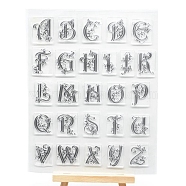 Clear Silicone Stamps, for DIY Scrapbooking, Photo Album Decorative, Cards Making, Letter, 180x140mm(SCRA-PW0016-084)