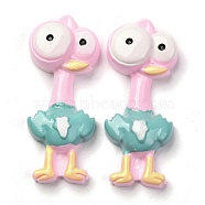 Resin Decoden Cabochons, Flamingo, Pink, 41x17x8mm(CRES-P014-03)