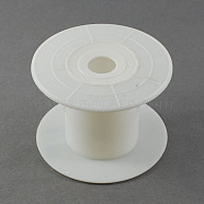Plastic Spools, Wheel, White, 38x45mm, Hole: 14mm(X-TOOL-R010)
