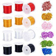 SUPERFINDINGS DIY Fishing Thread Nylon Wire,10S Arm Knitting Yarn, Mixed Color, 0.4mm, Nylon Wire: 12rolls/bag(DIY-FH0004-23)