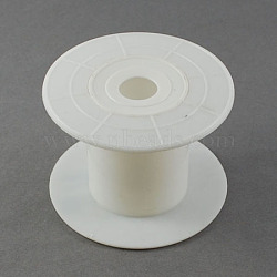 Plastic Spools, Wheel, White, 38x45mm, Hole: 14mm(X-TOOL-R010)