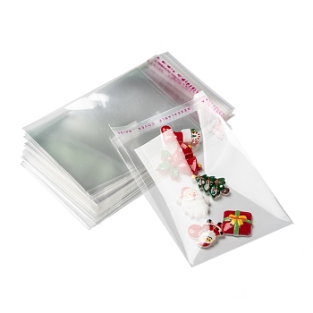 OPP Cellophane Bags, Small Jewelry Storage Bags, Self-Adhesive Sealing Bags, Rectangle, Clear, 12x7cm, Unilateral thickness: 0.035mm, Inner measure: 9.5x7cm