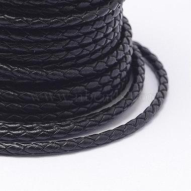 Braided Cowhide Leather Cord(NWIR-N005-01C-6mm)-3
