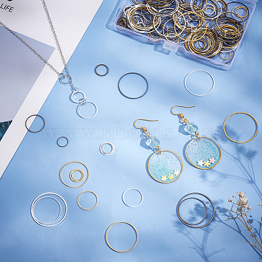 180Pcs 18 Styles Brass Linking Rings(KK-PH0009-99)-5