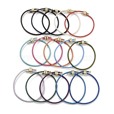 Mixed Color Imitation Leather Bracelets