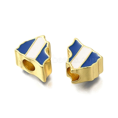 Rack Plating Brass Enamel European Beads(KK-M079-05G)-2