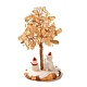 Christmas Natural Yellow Quartz Chips Tree Decorations(DJEW-K028-01D)-2