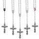 5Pcs Rosary Bead Necklace(NJEW-SW00017)-1