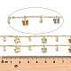 Rack Plating Brass Bar Link Chains(CHC-A007-16KCG)-1
