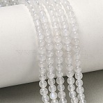 Natural Rainbow Moonstone Beads Strands, Round, 4~4.5mm, Hole: 1mm, about 94~108pcs/strand, 14.96''~15.16''(38~38.5cm)(G-P602-4mm-01A)