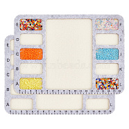 Felt Bead Design Boards, Rectangle, Silver, 15x20x0.8cm(TOOL-WH0002-63)