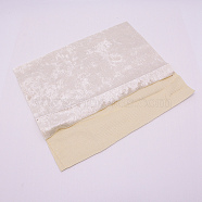 Flannel Fabric, Sofa Cover, Garment Accessories, Rectangle, White, 29~30x19~20x0.05cm(DIY-WH0199-15A)