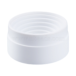 Plastic Chassis, Laboratory Flask Accessories, Flat Round, White, 101x50mm, Inner Diameter: 85.5mm(FIND-WH0096-14)