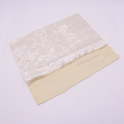 Flannel Fabric, Sofa Cover, Garment Accessories, Rectangle, White, 29~30x19~20x0.05cm(DIY-WH0199-15A)