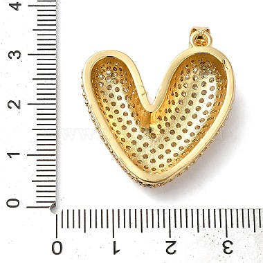 pendentifs en laiton zircon cubique transparent(KK-B094-04G)-3