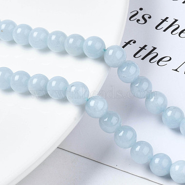 Natural Chalcedony Beads Strands(G-S333-6mm-004)-4