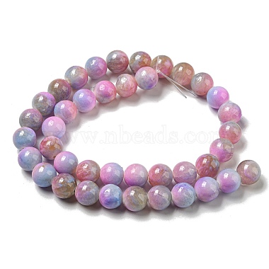 Dyed Natural White Jade Beads Strands(G-F764-03E)-3