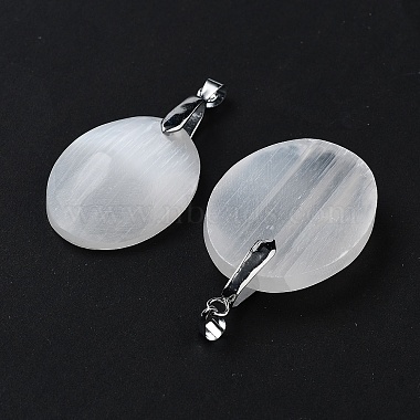 Natural Selenite Pendants(G-M091-01C)-2