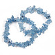 Unisex Chip Natural Aquamarine Beaded Stretch Bracelets(BJEW-S143-55)-1